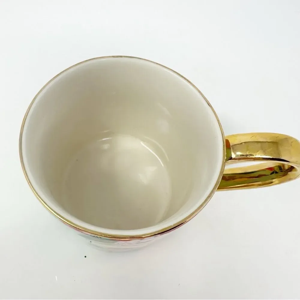 ANTHROPOLOGIE x‎ RIFLE PAPER CO MONOGRAM C FLORAL MUG